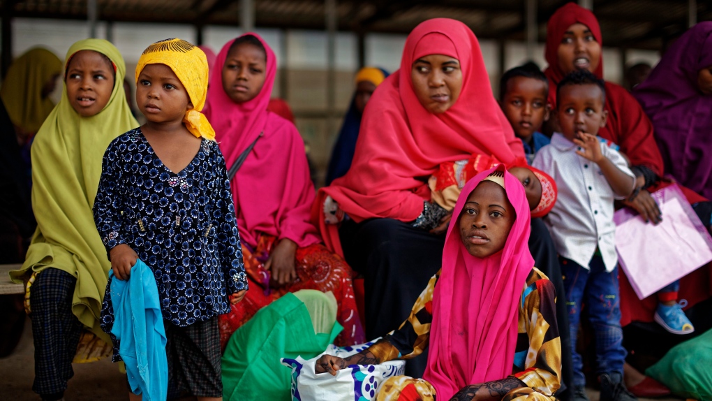 Somali refugee families
