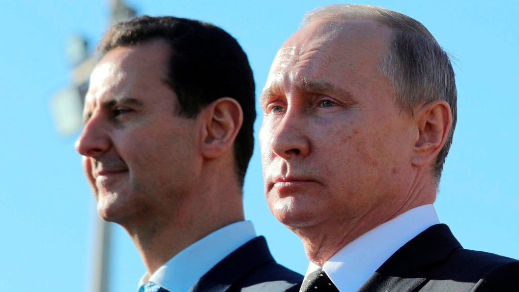Vladimir Putin and Bashar Assad 