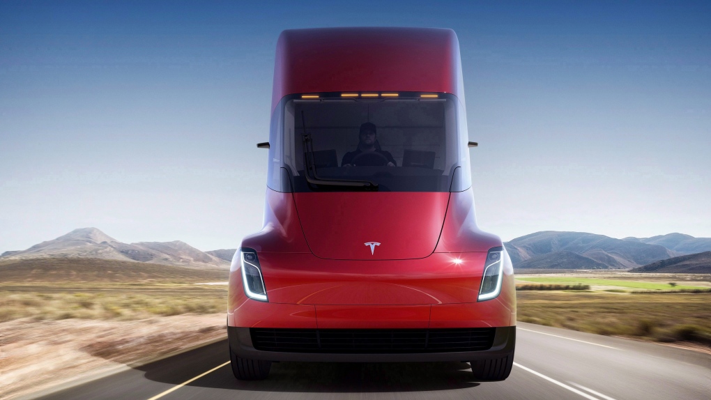 Tesla electric semitractor-trailer 