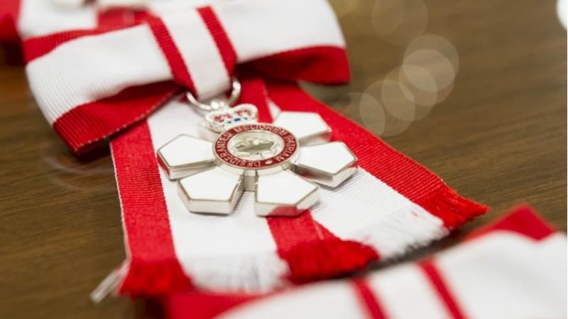 An Order of Canada medal is shown in a file image from 2017. (MCpl Vincent Carbonneau/ Rideau Hall)