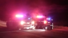 OPP vehicles are shown on scene following a fatal crash near Beaverton late Sunday night. (Kerry Schmidt)