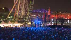 Montrealers poured out by the thousands to close of a year of vibrant festivities for the city's 375th anniversary. (CTV Montreal)