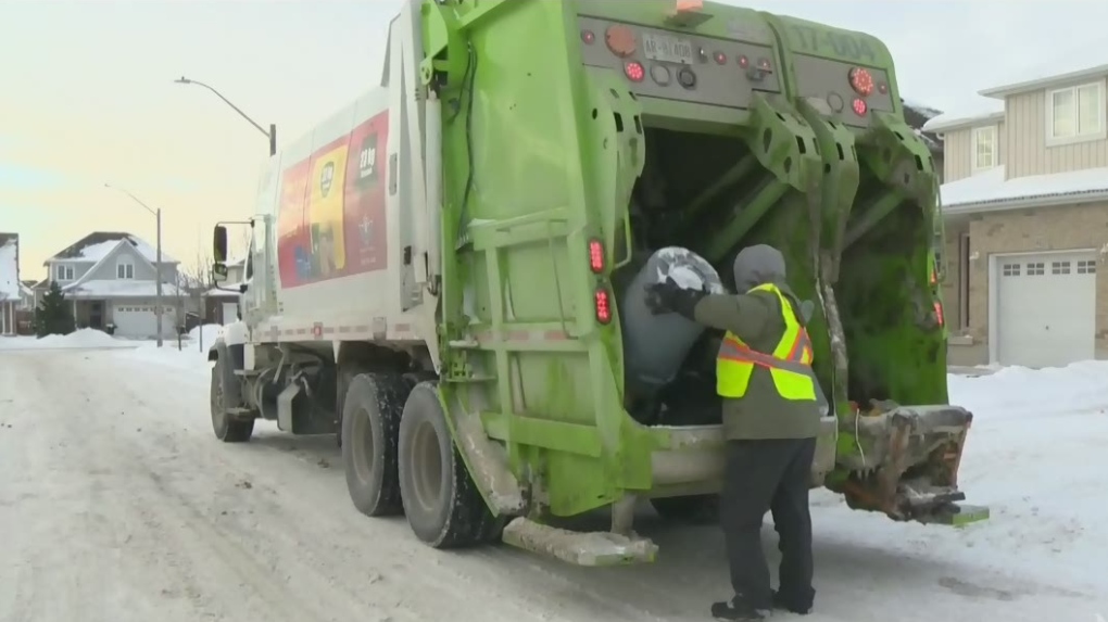 From CTV Kitchener’s Heather Senoran: Garbage and 