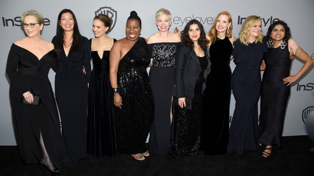 Wearing black at the Golden Globes