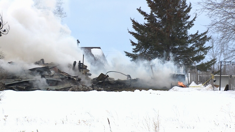 A massive fire destroyed a family home in Osgoode and took the lives of the family's pets. 