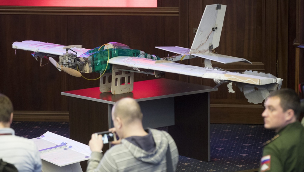 Drones displayed in Moscow