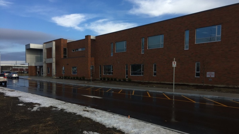 The new St. Teresa of Calcutta Catholic Elementary School in Windsor opened in January and it's already too small for all of its students. (Chris Campbell / CTV Windsor) 