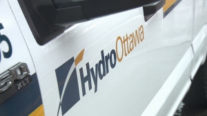 A Hydro Ottawa vehicle is seen in this undated photo. (CTV Ottawa)