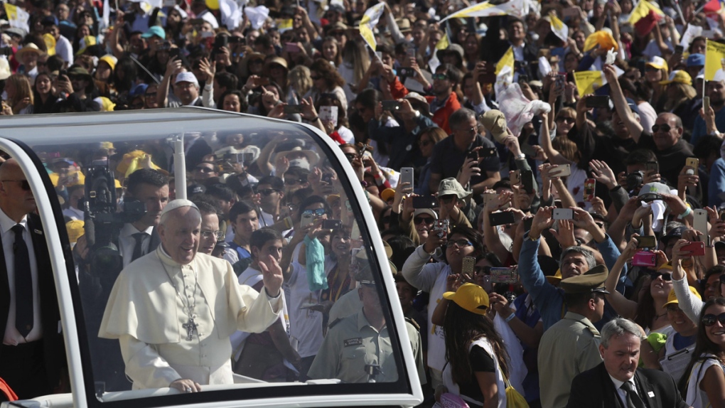 Pope Francis in Santiago, Chile