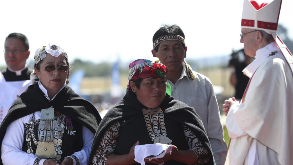 Pope denounces indigenous violence in symbolic Chile Mass | CTV News