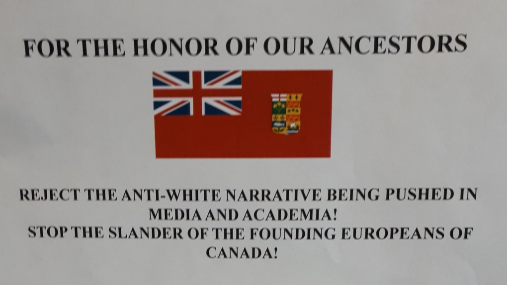 racist posters at UNB