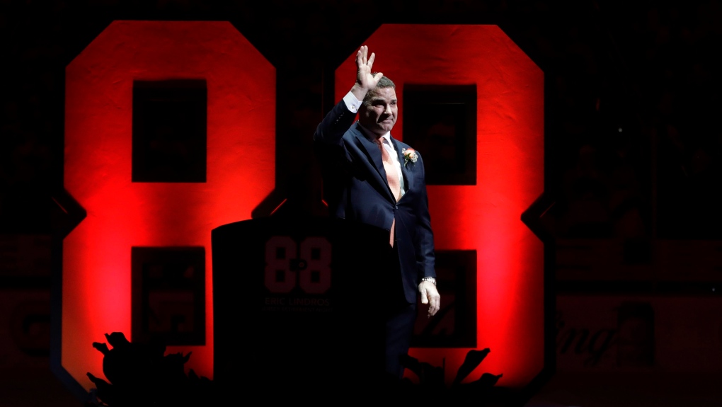 Philadelphia Flyers to retire No. 88 jersey worn by Eric Lindros