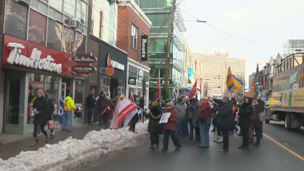 Tim Hortons rally in Halifax 