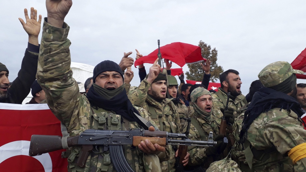 Turkey-backed Free Syrian Army fighters