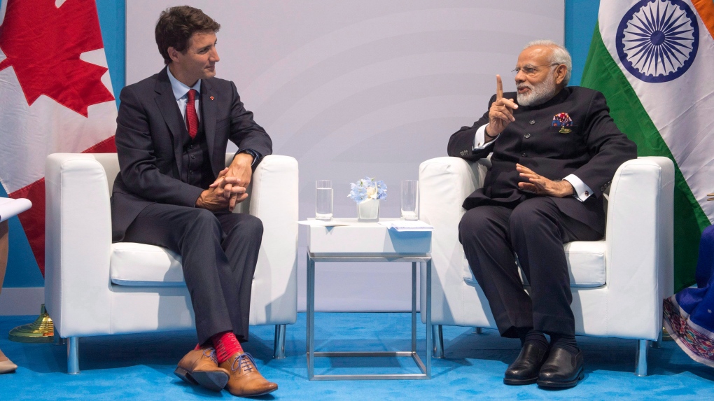 Trudeau chats with Modi
