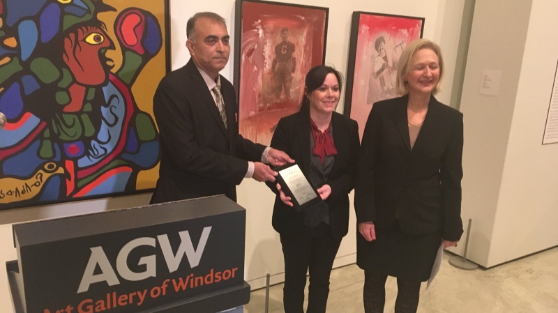 The Art Gallery of Windsor announced the launch of a First Nations, Métis, and Inuit art curriculum-linked program in Windsor, Ont., on Tuesday, Jan. 23, 2018. (Chris Campbell / CTV Windsor)