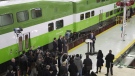 Prime Minister Justin Trudeau makes a policy announcement at GO Transit's Willowbrook Rail Maintenance Facility in Toronto on Friday, March 31, 2017. Ontario transit agency Metrolinx says it was the target of a cyberattack that originated in North Korea, but no personal information was compromised and systems that operate its trains and buses were not affected. THE CANADIAN PRESS/Chris Young