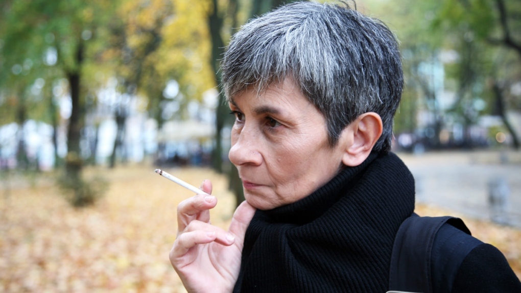 Older women smoking