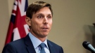 Ontario Progressive Conservative Leader Patrick Brown speaks at a press conference at Queen's Park in Toronto on Wednesday, Jan. 24, 2018. (THE CANADIAN PRESS / Aaron Vincent Elkaim)