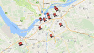 On the Map: Ottawa Shootings 2018