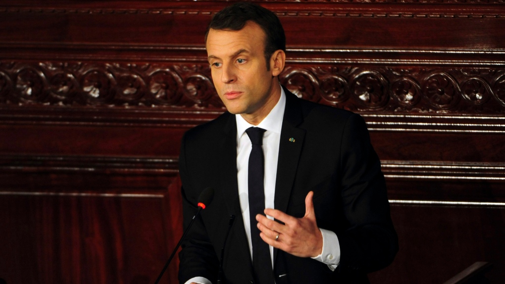 Emmanuel Macron addresses the Tunisian parliament 