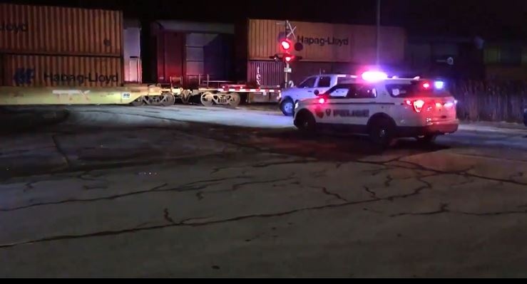 One man is dead after being struck by a train 