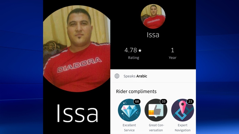 Issa Affan is accused of sexually assaulting a woman while working as an Uber driver. (Uber)