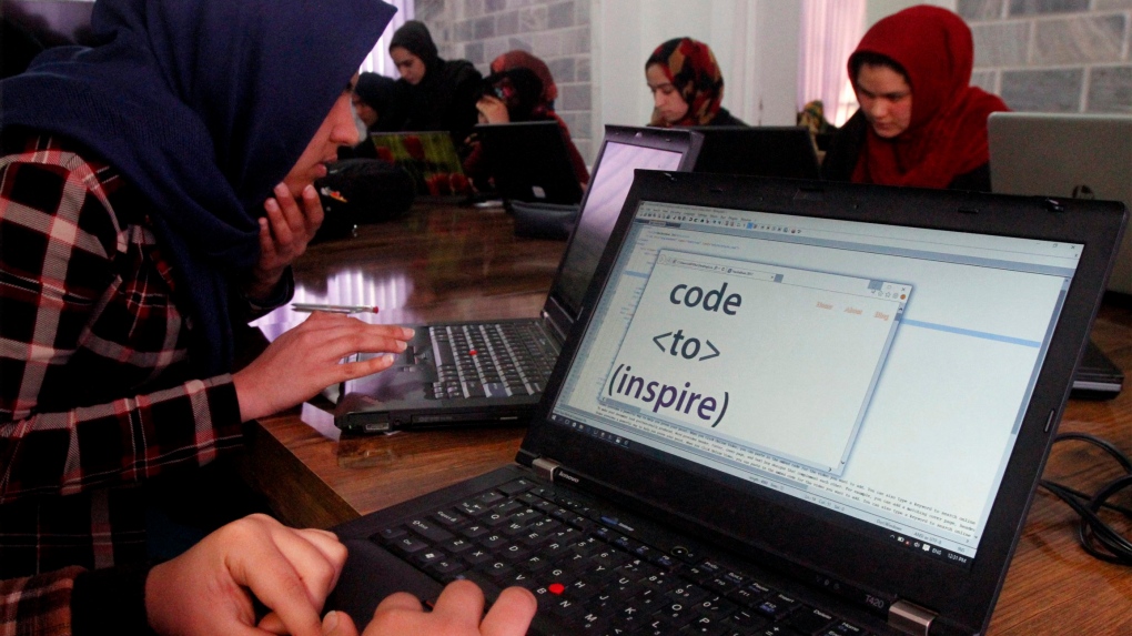 Female Afghan coders