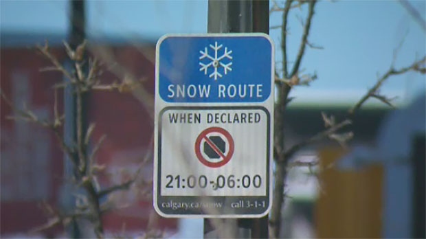 snow route parking ban, snow routes, 