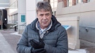 Former federal MP Peter Stoffer talks to reporters to address sexual harassment allegations in Halifax on Friday, Feb. 9, 2018. Stoffer denied the claims but apologized for actions that might have been interpreted as inappropriate. THE CANADIAN PRESS/Andrew Vaughan