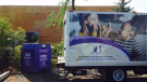 A Big Brothers and Big Sisters Ottawa clothing donation bin and truck are seen in this undated photo. 