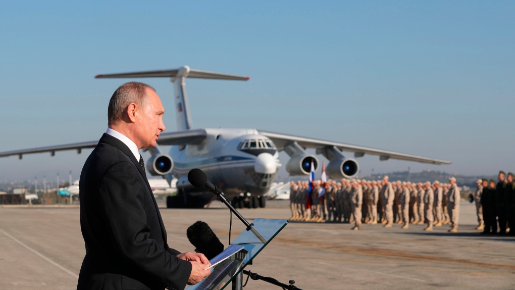 Russian President Vladimir Putin in Syria