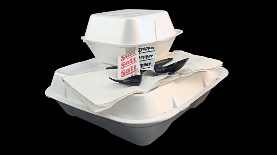 Styrofoam  food packaging