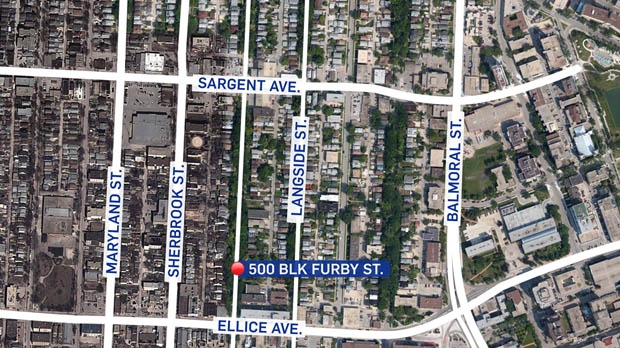 Map of 500 Furby Street
