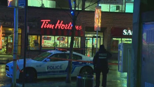 Three stabbed at Tim Hortons near Beaudry metro