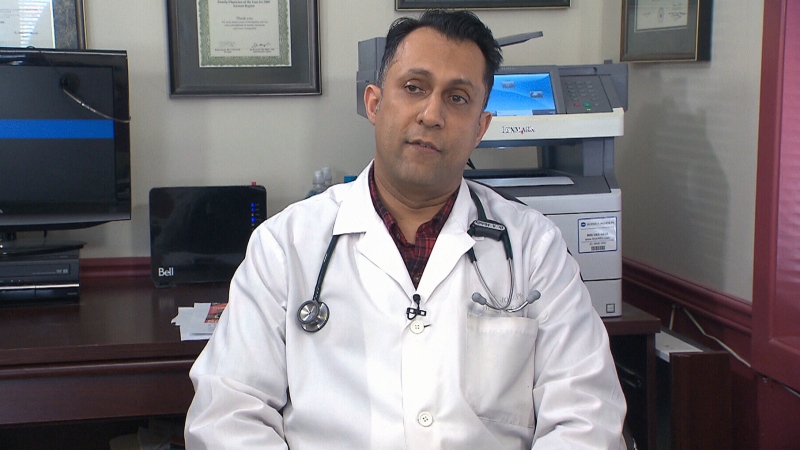 Dr. Alykhan Abdulla talks to CTV News from his office in Manotick, Ont. Abdulla decided to create a clear policy regarding patient recordings after learning that he was unwittingly taped. 