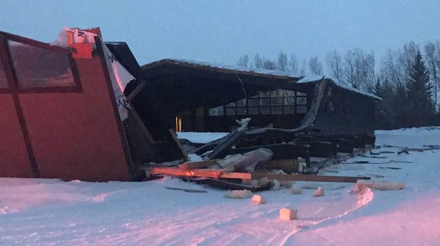 Bradon Equestrian - collapsed roof