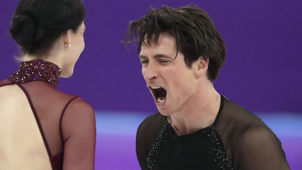 Tessa Virtue and Scott Moir in Gangneung Ice Arena