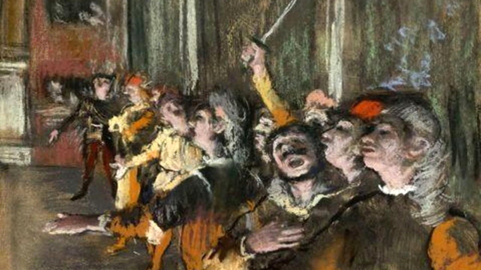 Edgar Degas' 1877 painting 'Les Choristes'