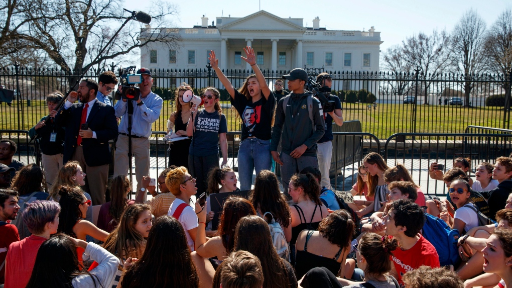 Students protest for gun control in Washington DC