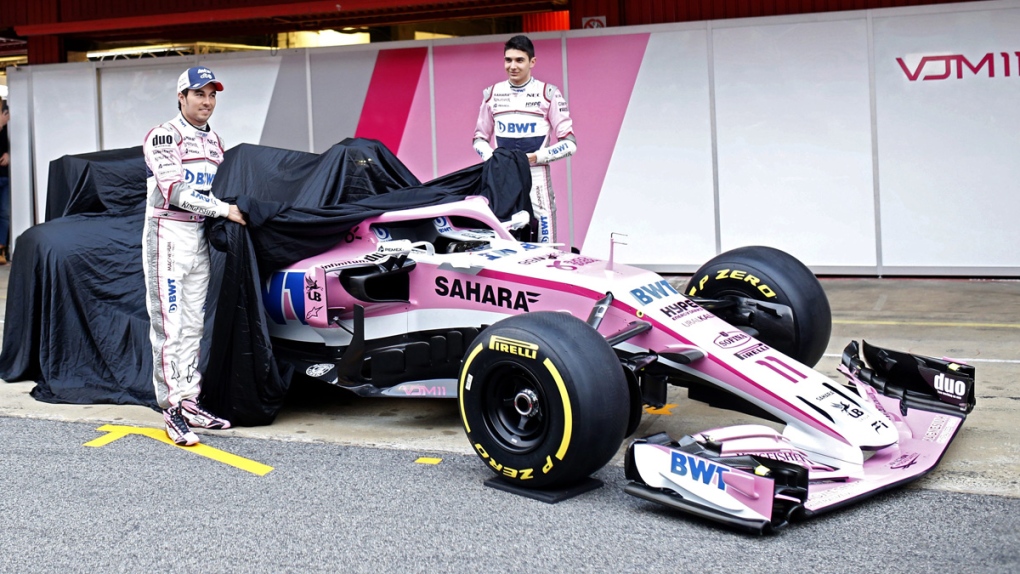 Force India drivers unveil the new team's car
