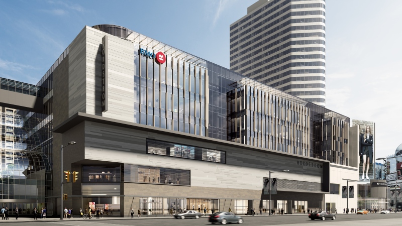 A rendering shows a new 346,000 square foot BMO campus that is planned for the corner of Yonge and Dundas streets. (BMO)
