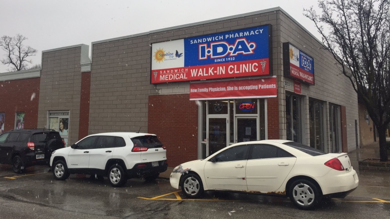Sandwich Walk-In Clinic in Windsor, Ont., on Thursday, March 1, 2018. (Sacha Long / CTV Windsor)