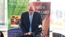 Mayor Drew Dilkens makes announcement about Windsor Public Library in Windsor, Ont., on Friday, March 2, 2018. (Angelo Aversa / CTV Windsor)