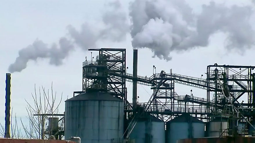 Dofasco steel plant in Hamilton