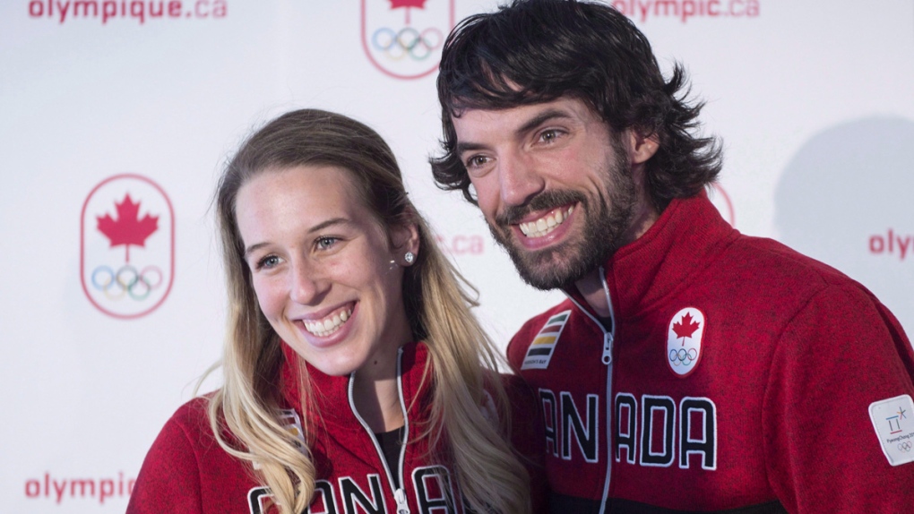 Marianne St-Gelais and Charles Hamelin in 2017