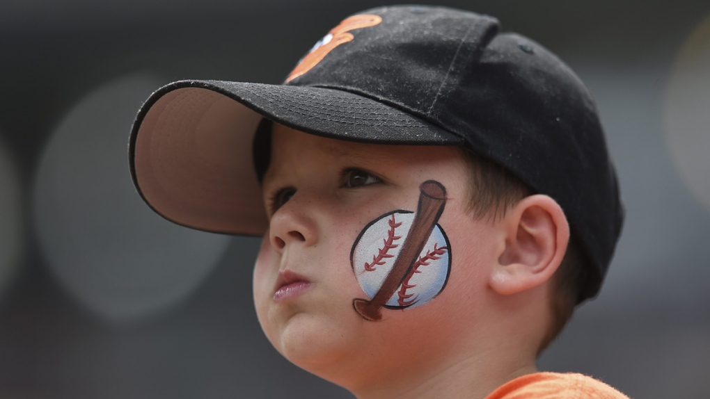 A young Baltimore Orioles fan