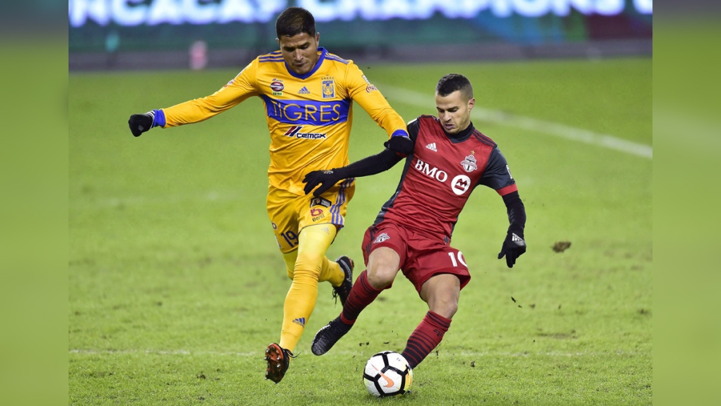 Toronto FC and UANL Tigres in action