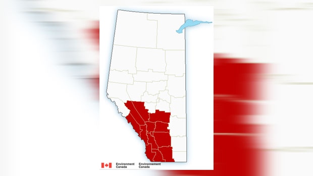Environment Canada - Alberta snowfall warnings 