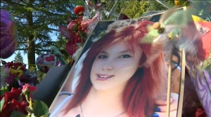A photo of Makayla Chang at a memorial for the slain teen. (CTV News)